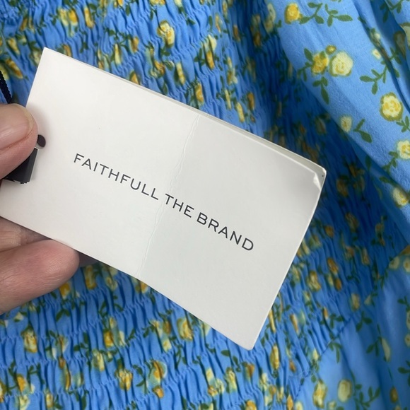 NWT Faithfull The Brand Charlotte Mini Dress Ana Floral Print Size 8 - Picture 5 of 14